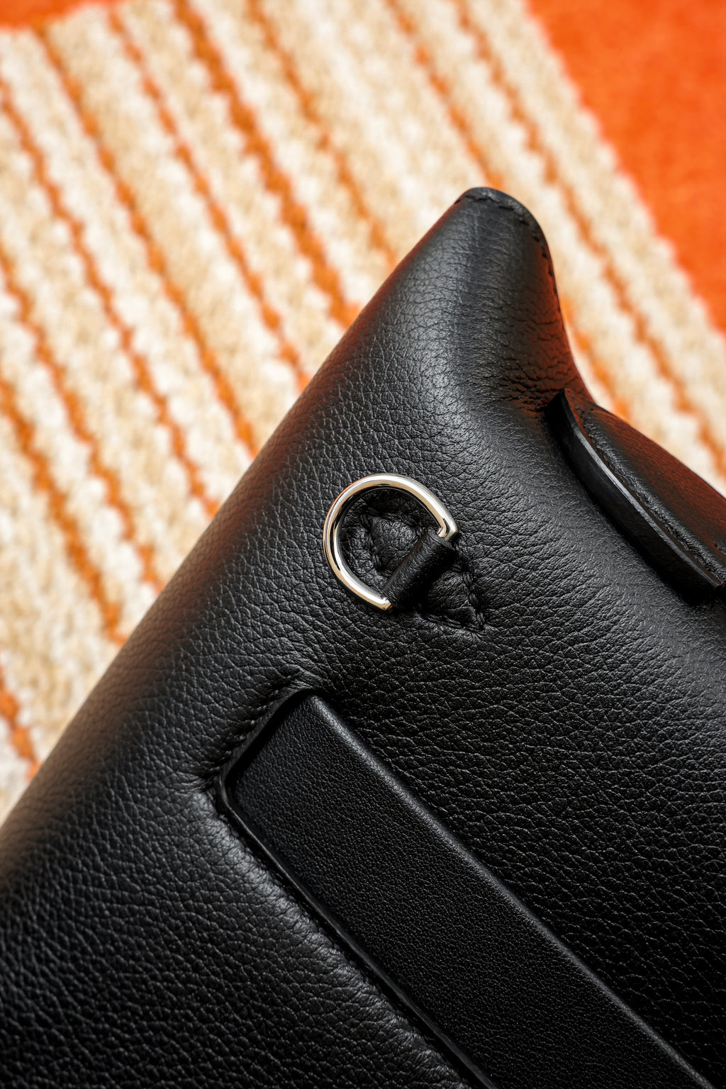 2424- All Handmade Golden / Sliver Hardware Noir  TC eather