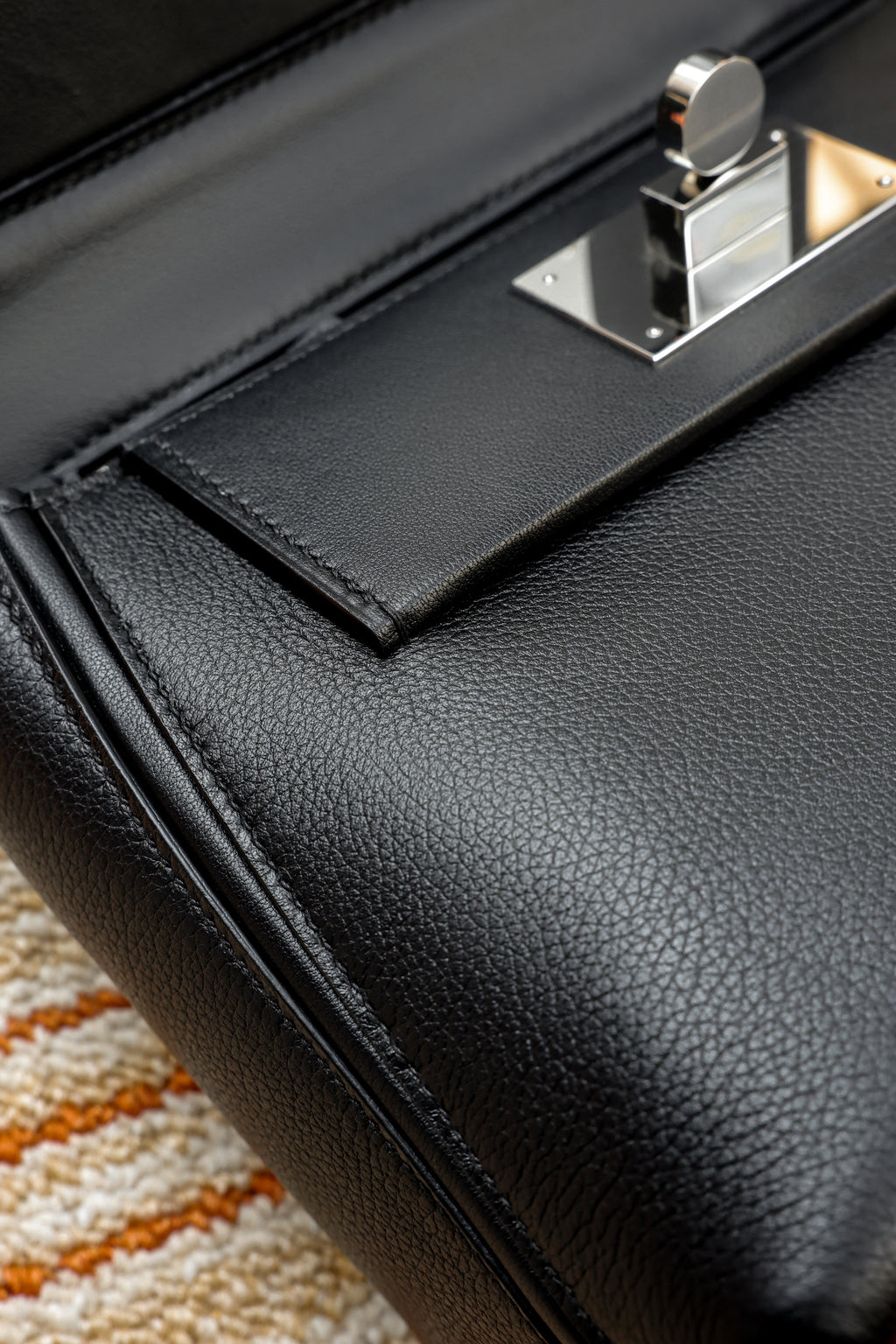 2424- All Handmade Golden / Sliver Hardware Noir  TC eather