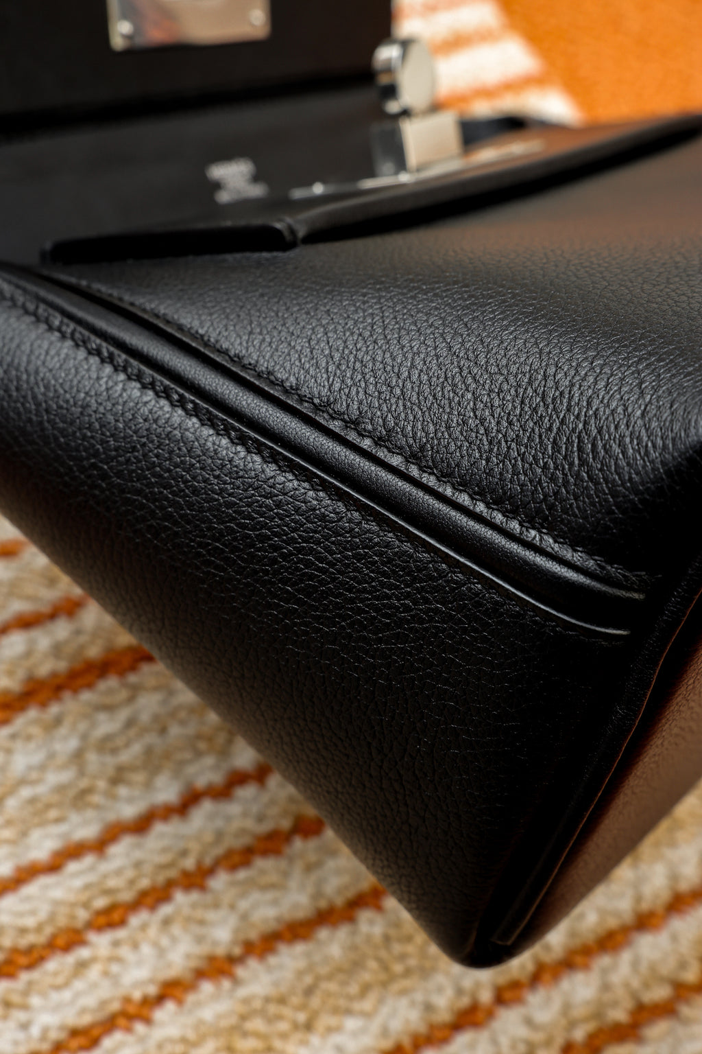 2424- All Handmade Golden / Sliver Hardware Noir  TC eather