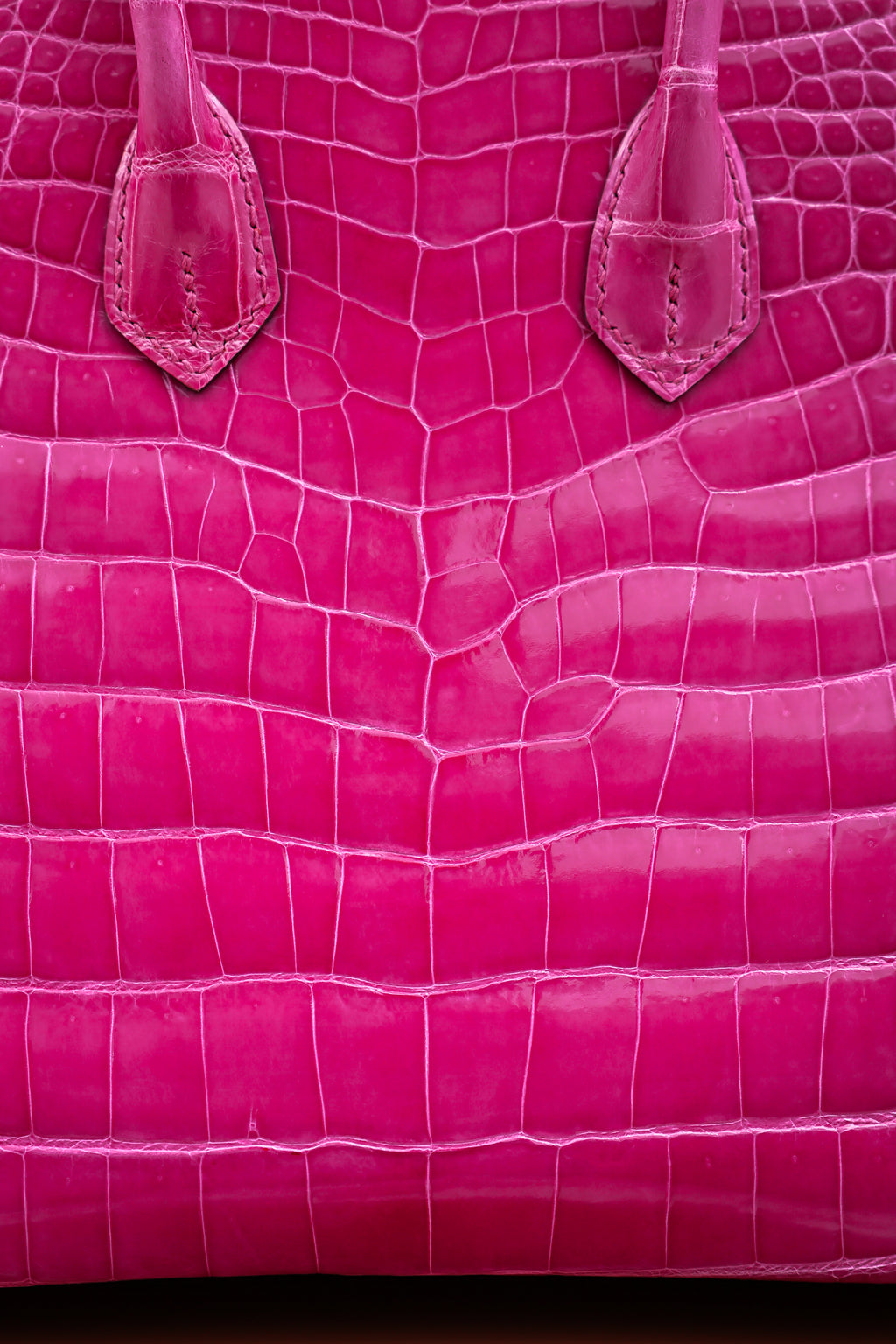 BK-2024 All Handmade Golden / Sliver  Hardware Rose sheherzade Bright surface Porosus Crocodile leather