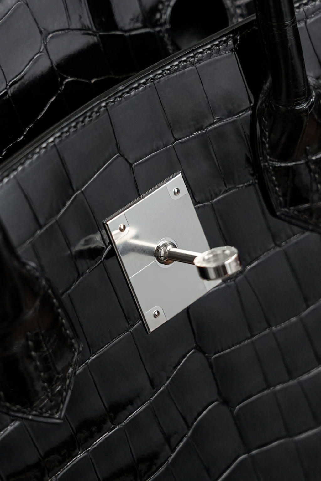BK-2024 All Handmade Golden / Sliver Hardware Nior Bright surface Nile crocodile leather