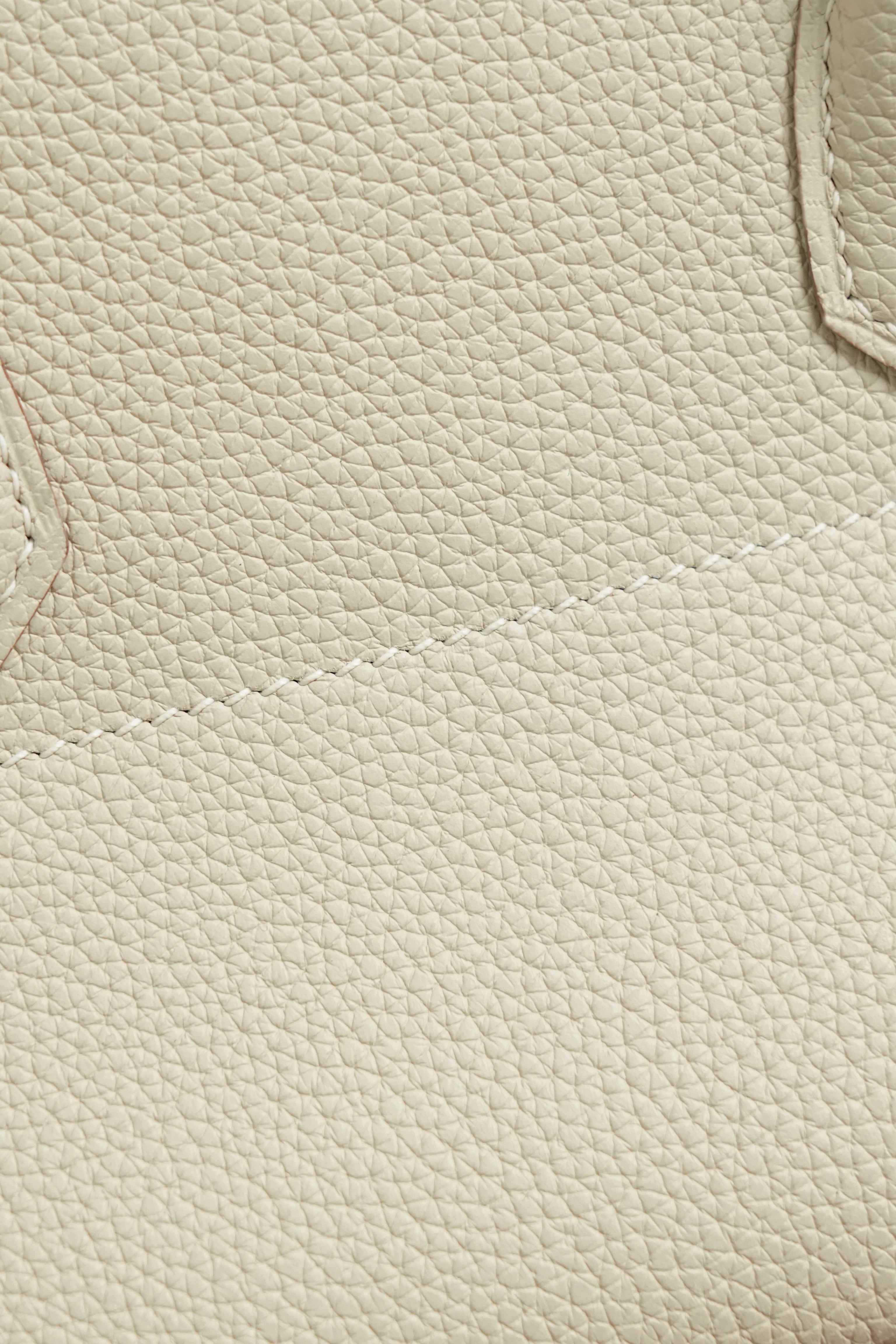 Birkin Shoulder- All Handmade Golden / Sliver Craie togo leather