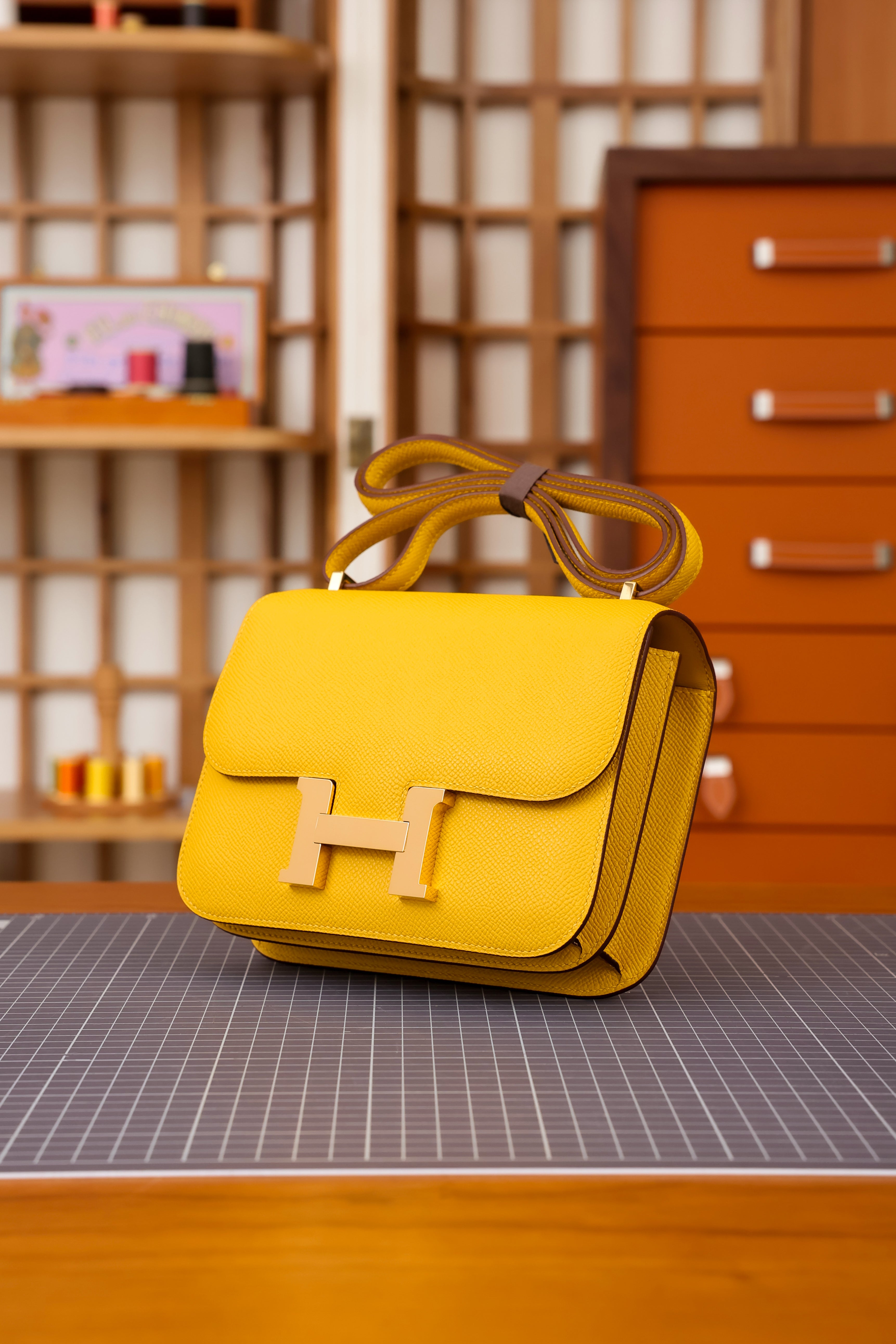 Constance- All Handmade Golden / Sliver Hardware Miel Ep eather