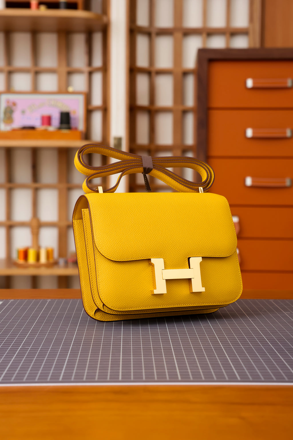 Constance- All Handmade Golden / Sliver Hardware Miel Ep eather