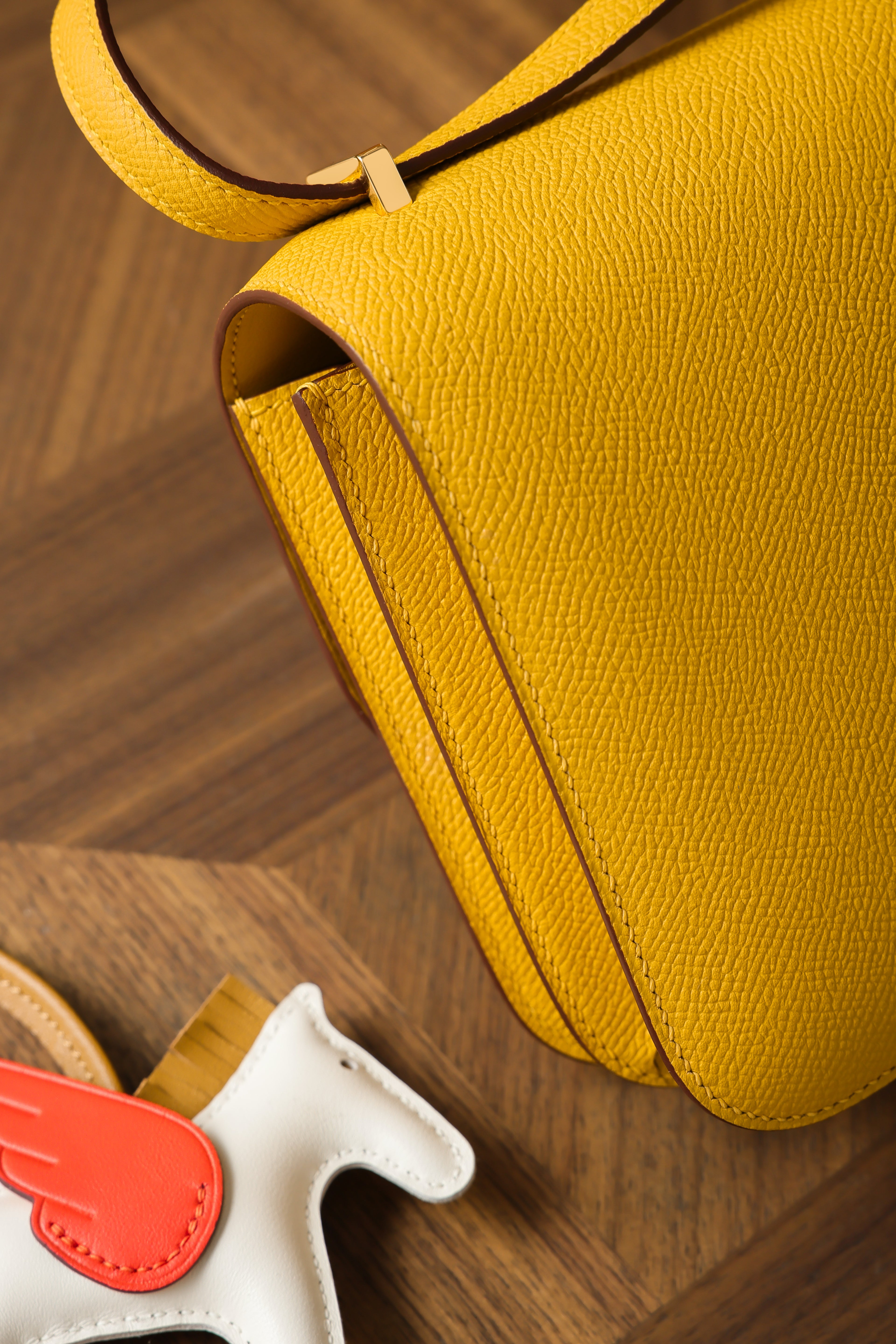 Constance- All Handmade Golden / Sliver Hardware Miel Ep eather