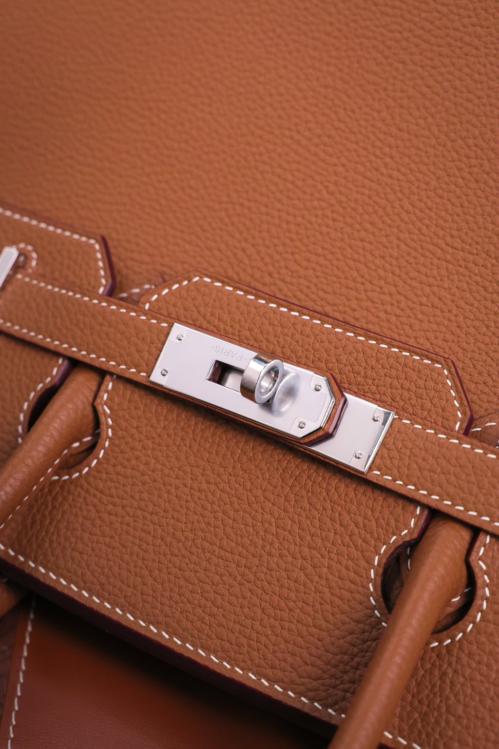 Birkin- All Handmade Golden / Sliver Golden brown togo leather