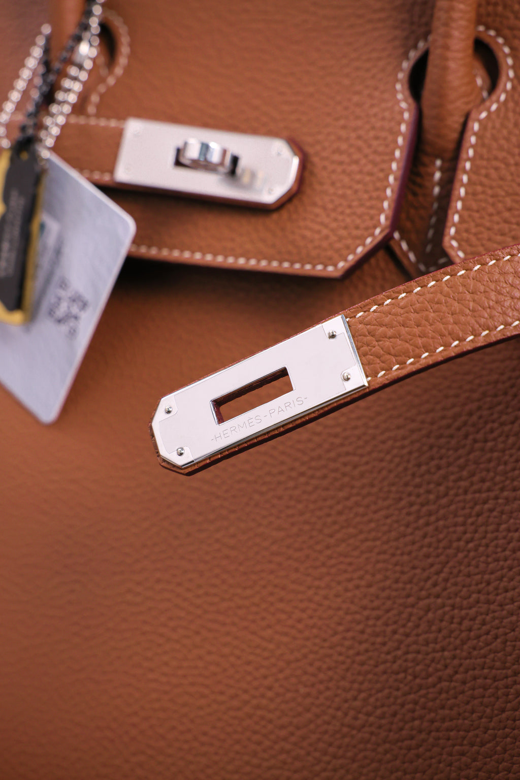 Birkin- All Handmade Golden / Sliver Golden brown togo leather