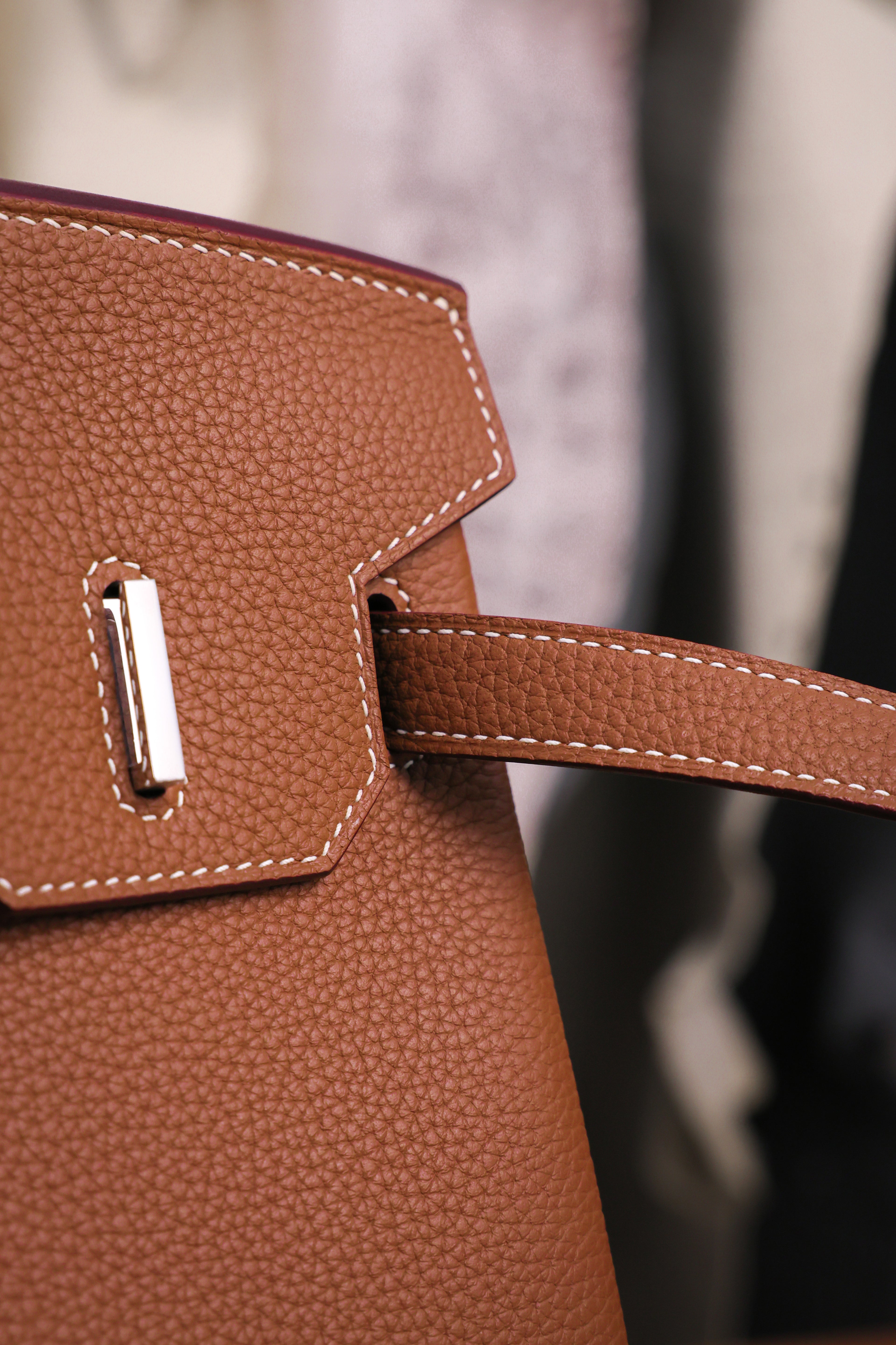 Birkin- All Handmade Golden / Sliver Golden brown togo leather