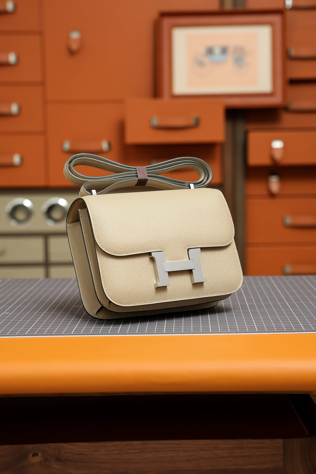 Constance- All Handmade Golden / Sliver Hardware Trench Ep eather